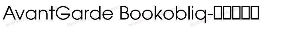 AvantGarde Bookobliq字体转换